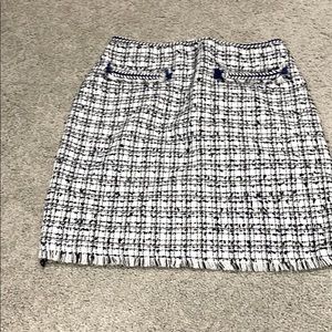 Tweed hem mini skirt